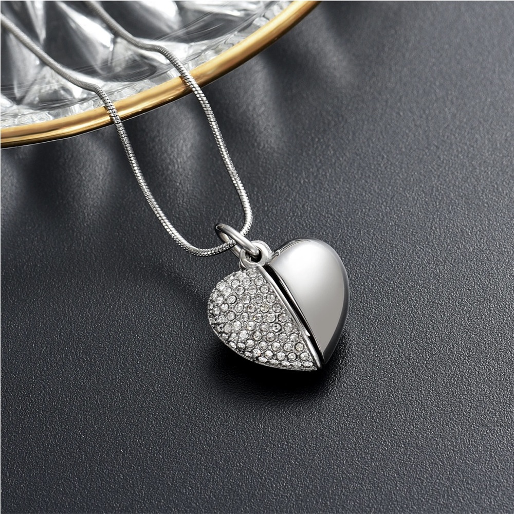 Cremation Urn Silver Necklace